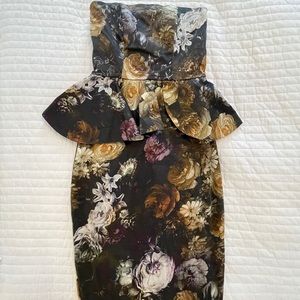 ASOS strapless cocktail gown